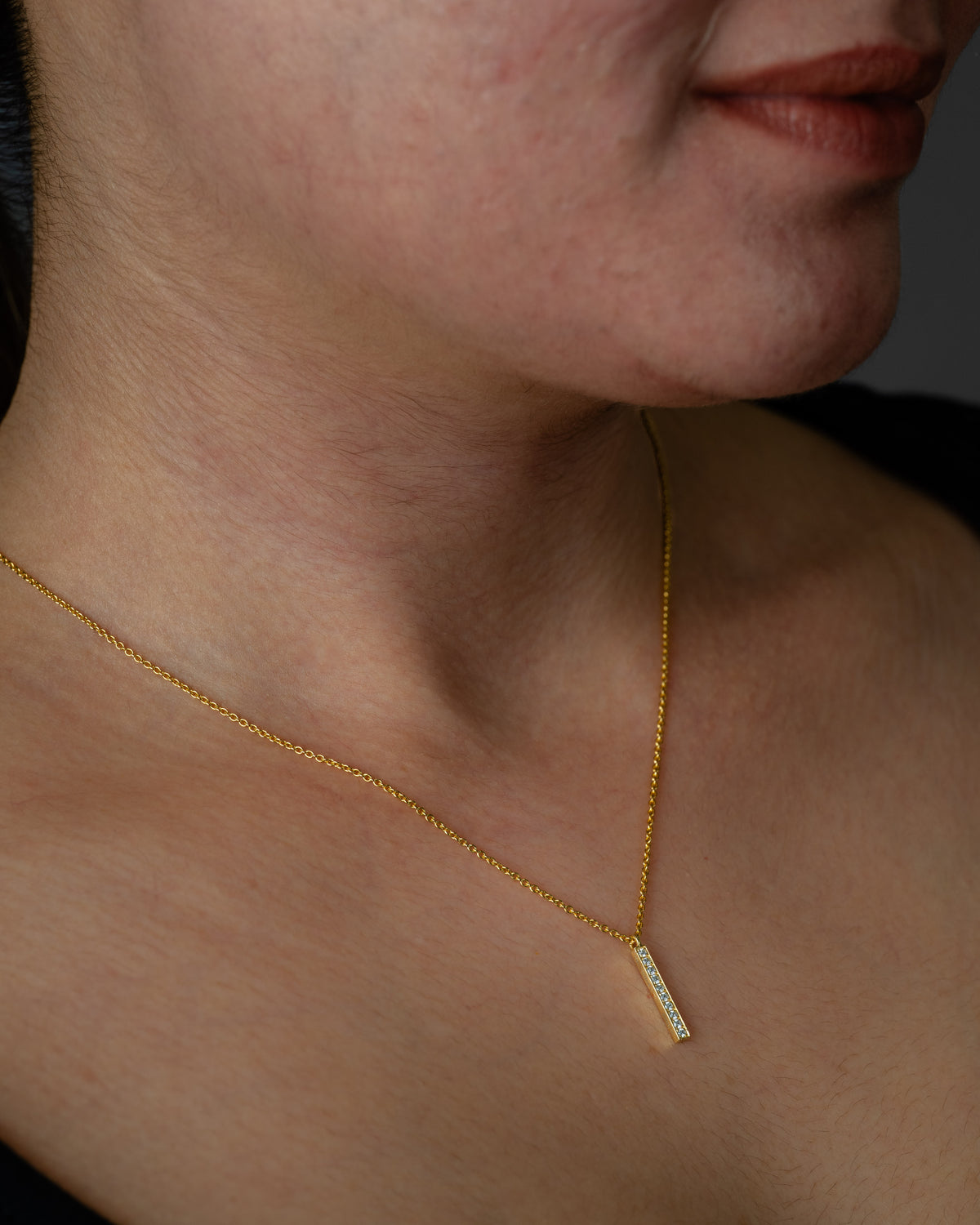 BAR LINE PENDANT CHAIN