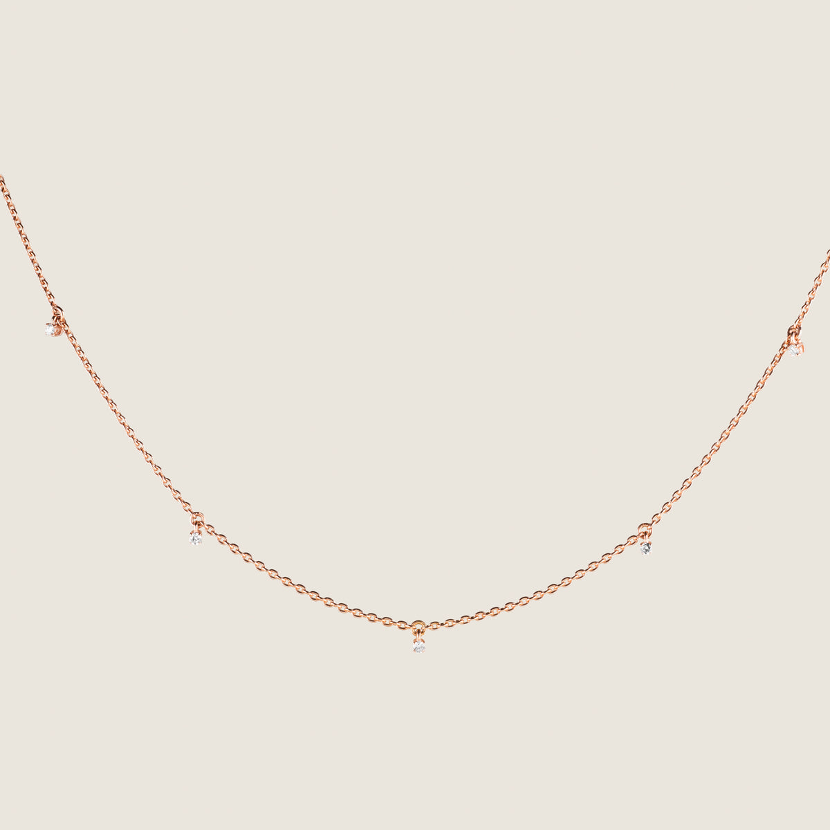 MULTI DIAMOND PENDANT CHAIN