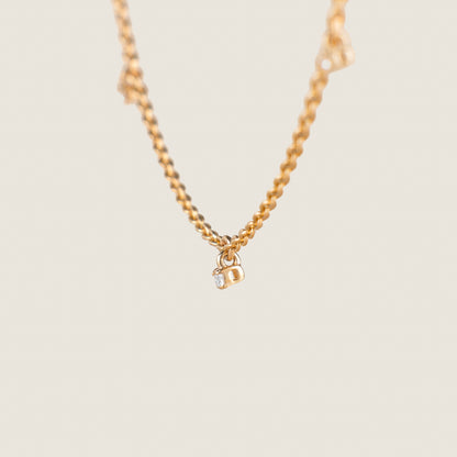 MULTI DIAMOND PENDANT CHAIN