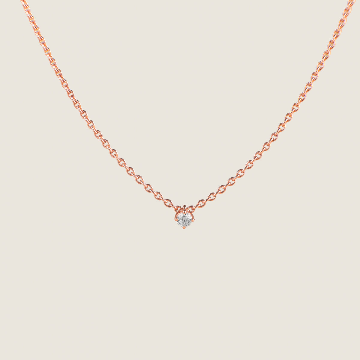 SOLITAIRE PENDANT CHAIN